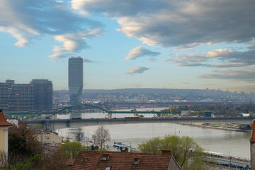 Naklejka premium Panoramic view of Belgrade, Serbia