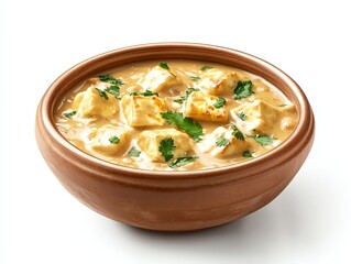 Delicious Paneer Butter Masala in Bowl with Fresh Cilantro Garnish