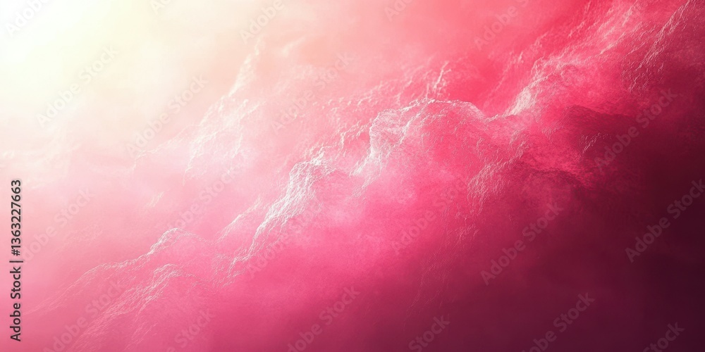 Poster abstract pink and white cloud formations create a dreamlike atmospheric effect in soft light