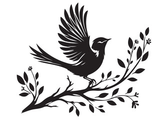 silhouette of a bird logo vector design, flying bird logo icon silhouette, feather with bird logo design black animal, silhouette of a black flying bird on white background