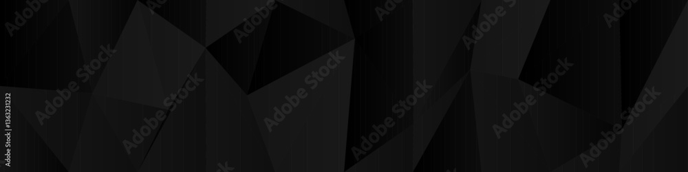 Poster abstract geometric pattern with dark polygonal shapes for modern design backgrounds.