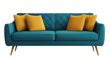 Modern sofa isolated on transparent background (3)