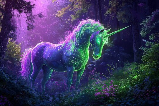 Neon Unicorn Images – Browse 44,084 Stock Photos, Vectors, and