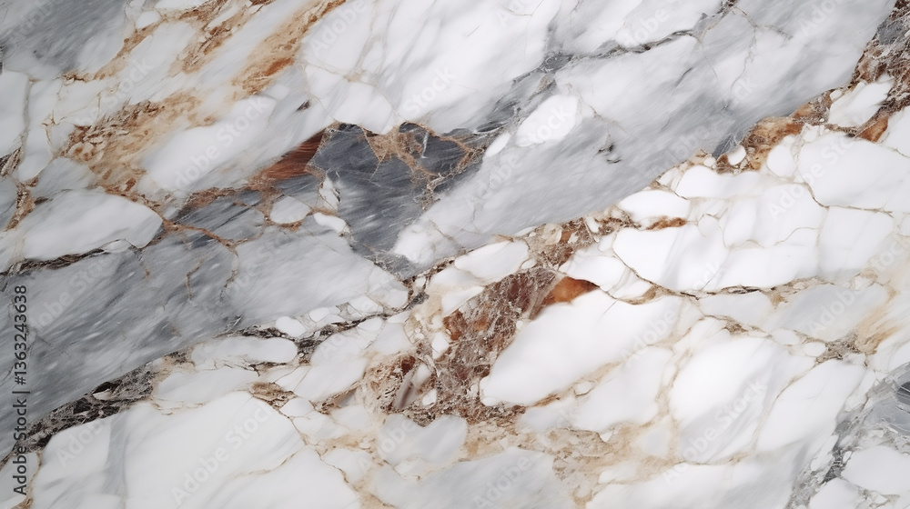 Canvas Prints luxurious stone background white and grey marble texture with high resolution.