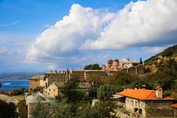 The Holy Monastery of Xenophontos in Mount Athos, Greece