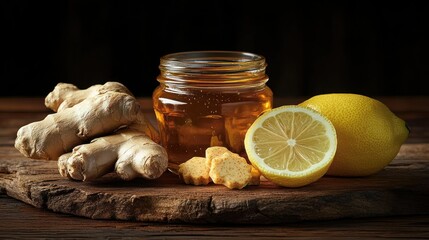 Ginger, lemon, and honey remedy