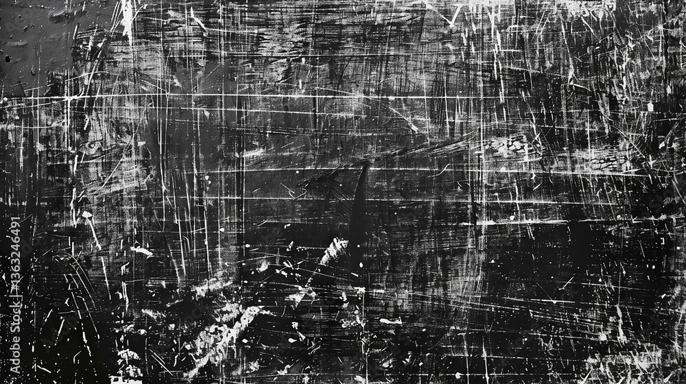 Canvas Prints distressed black and white grunge texture with an abstract pattern, ideal for backgrounds that need 