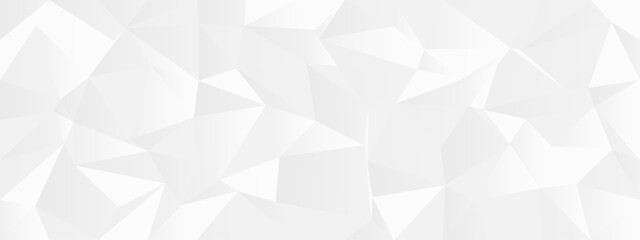 Fototapeta premium Abstract geometric white background with polygonal pattern for modern design projects.