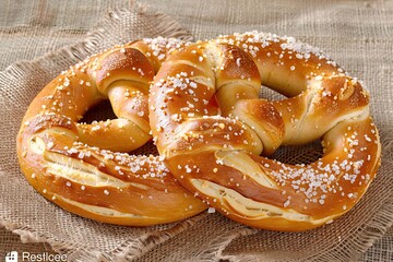 Giant pretzels, soft pretzels , a popular festival appetizer , Oktoberfest celebration