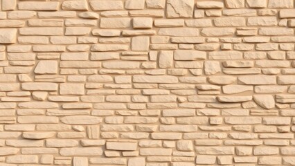 Obraz premium Stone wall. Light brown rock texture. Stone grunge backdrop. Rocky texture background with copy space for design. Web banner. Wide. Panoramic.