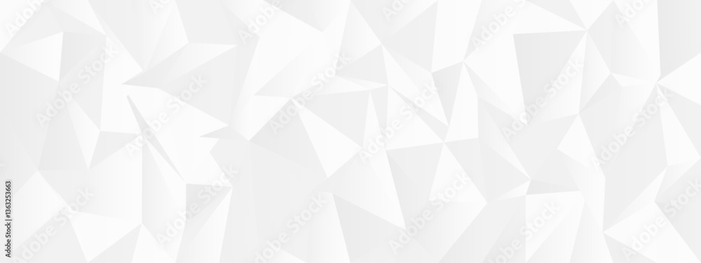 Aufkleber abstract geometric pattern with polygonal shapes in white background for modern design.