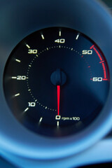 Sport Car RPM dashboard diesel engine