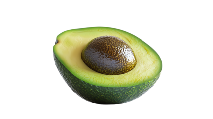 Avocado-Shaped 3D Fruit Icon (Transparent PNG)