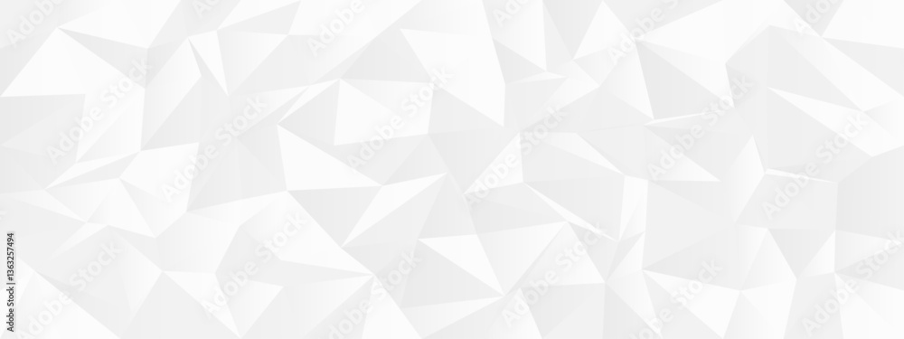 Poster abstract geometric background with white polygonal shapes for modern design and decoration projects.