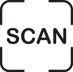 Recognition, biometric identification icon. Recognition and scan icon. Authentication and cyber security vector graphic editable stroke. Verification icon for web and mobile app.