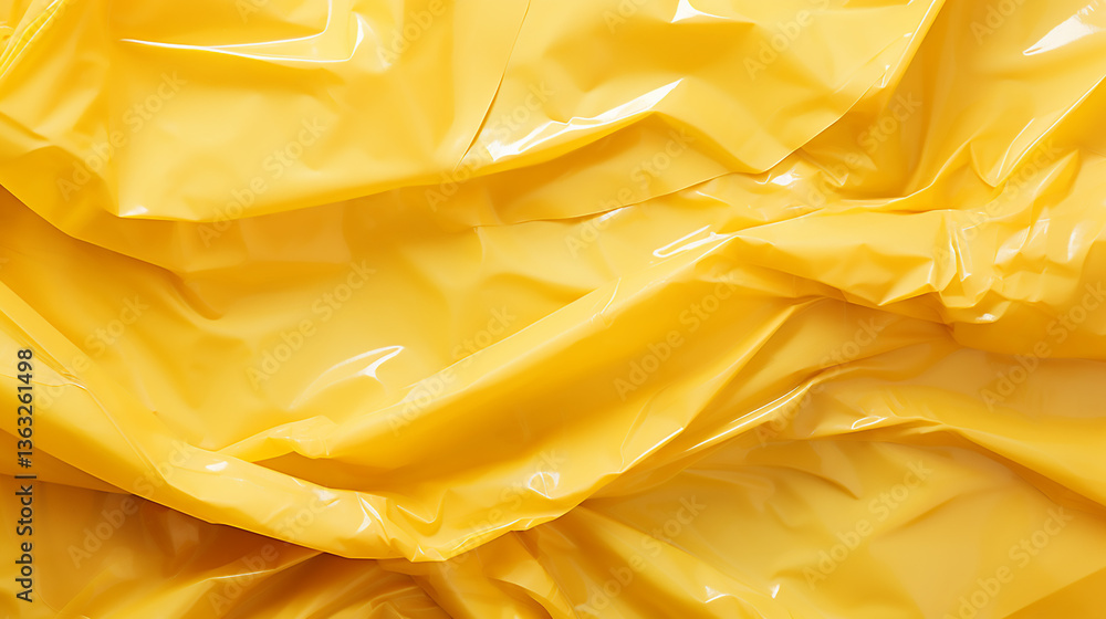 Poster abstract yellow fabric texture with soft waves and soft yellow fabric with gentle folds and waves.