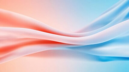 Fototapeta premium Abstract colorful wave with blurred red and blue gradient