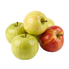 A vibrant display of assorted ripe apples glistening in red and green hues symbolizing freshness and healthy eating choices