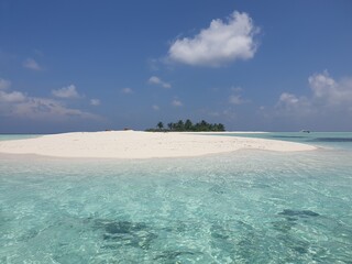 Idyllic Maldives Island with Turquoise Water and White Sand
