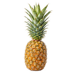 Fototapeta premium Fresh pineapple with vibrant green leaves embodying tropical essence Perfect for exotic concepts and summer themes