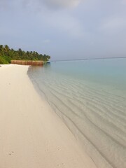 Tranquil Maldives Beach with Crystal Clear Water