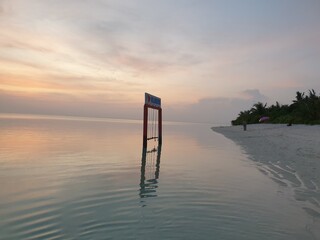 Sunset Serenity on Nilandhoo Island, Maldives

