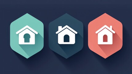 Home icons, web design, app, digital, background
