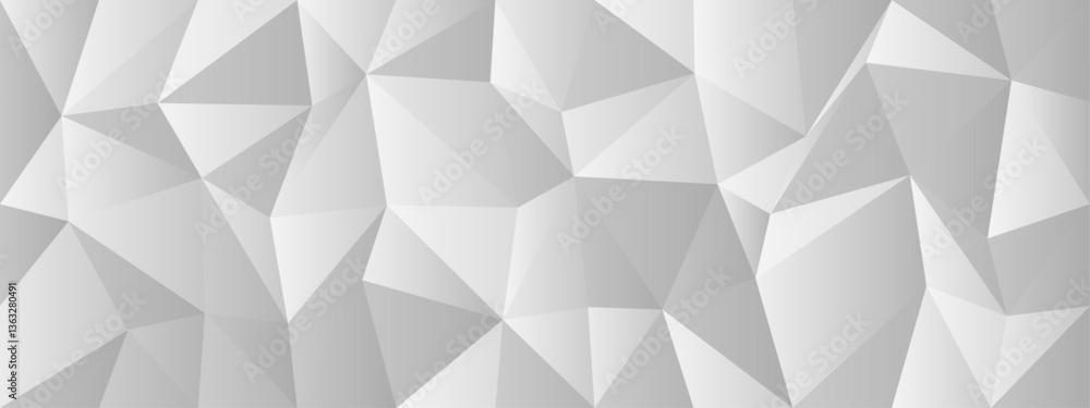 Poster geometric abstract design featuring gray polygonal pattern for modern backgrounds.