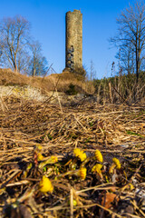Lower and Upper Castles ruins, Podhradi near As, Western Bohemia, Czech Republic