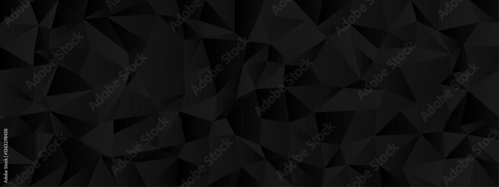Aufkleber abstract geometric design with dark low poly pattern for modern backgrounds and digital art.