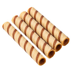 Striped Wafer Cookie Rolls