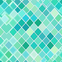 seamless Vibrant green and blue mosaic tile pattern showcasing intricate design for decorative and artistic uses