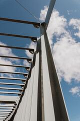 Naklejka premium bridge over blue sky