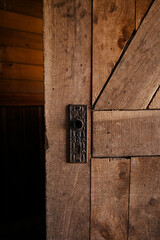 old wooden door