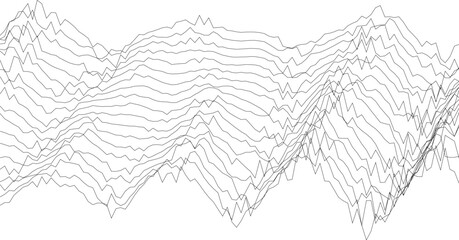 Fototapeta premium Abstract black and white wave pattern for modern design projects.