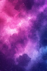 Naklejka premium Abstract cosmic watercolor texture with vibrant pink purple and blue hues creating a nebula effect perfect for backgrounds or digital art projects