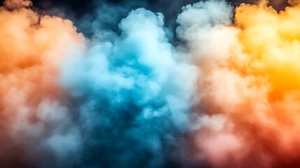 Obraz premium Colorful Smoke Clouds Background.