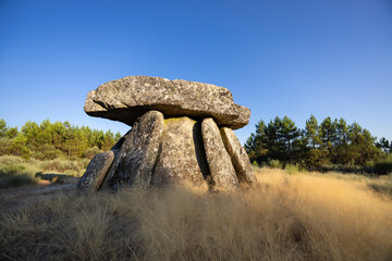 Dolmen Anta de Fonte Coberta near Alijo, Vila Cha, Portugal