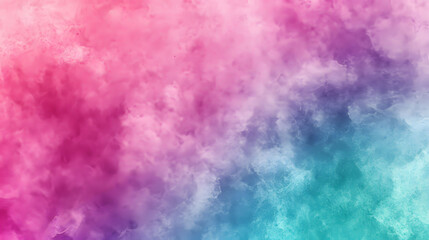 Fototapeta premium Dreamy Pastel Watercolor Texture: A Vibrant Blend of Pink, Purple, and Teal Hues