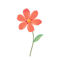 Fototapeta premium Flower illustration, figure pattern, flower background, flower material, figure graphic, spring poster, flower pattern, flower sticker, plant drawing, emotional flower, figure branding, flower texture