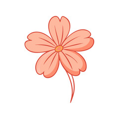 Fototapeta premium Flower illustration, figure pattern, flower background, flower material, figure graphic, spring poster, flower pattern, flower sticker, plant drawing, emotional flower, figure branding, flower texture
