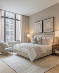 Modern Bedroom, Luxurious Tranquil Design