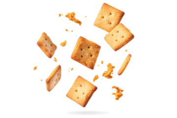 a group of cracks falling into the air cutout and isolated on transparent background 