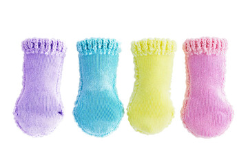 three pairs of socks with ru ru ru ru ru ru ru ru ru ru ru ru ru ru cutout and isolated on transparent background 
