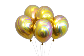 a bunch of balloons with a bunch of balloons cutout and isolated on transparent background 
