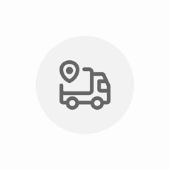 delivery progress track icon sign vector