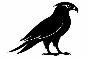 Fototapeta premium tailed hawk black silhouette vector