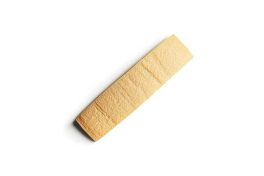 a piece of paper on a white surface cutout and isolated on transparent background 