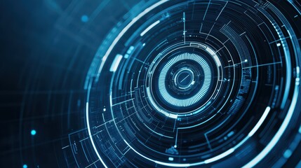 Abstract technology background with digital circles