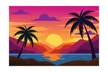 Obraz premium tropical beach background